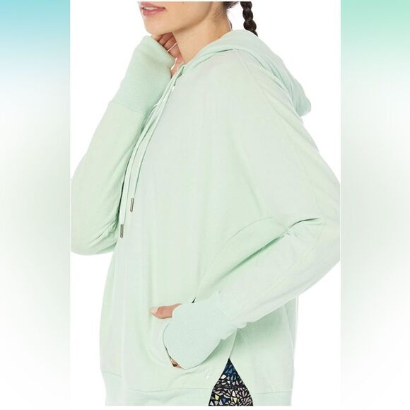 Sweaty Betty NWT Liberate Luxe Fleece Hoody size M in Salix Green - Picture 3 of 4